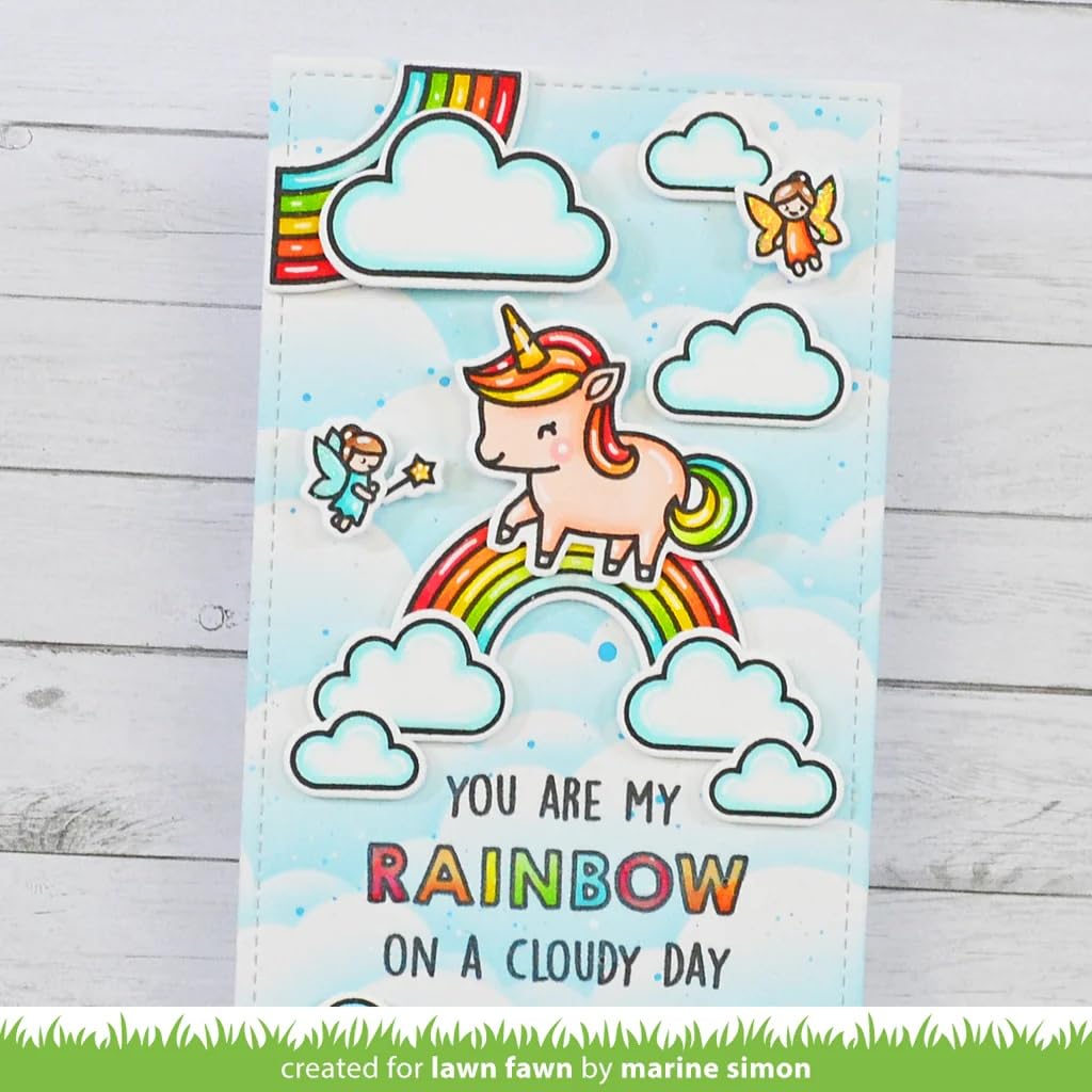 Lawn Fawn My Rainbow - Stamps & Dies - Two Item Bundle