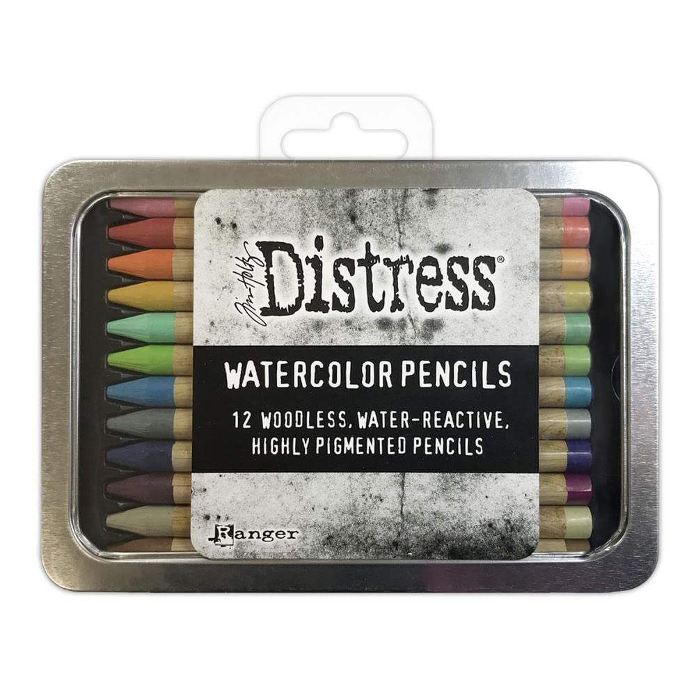 Ranger Industries Tim Holtz Distress Watercolour Pencils Kit 2 (12 Pack)