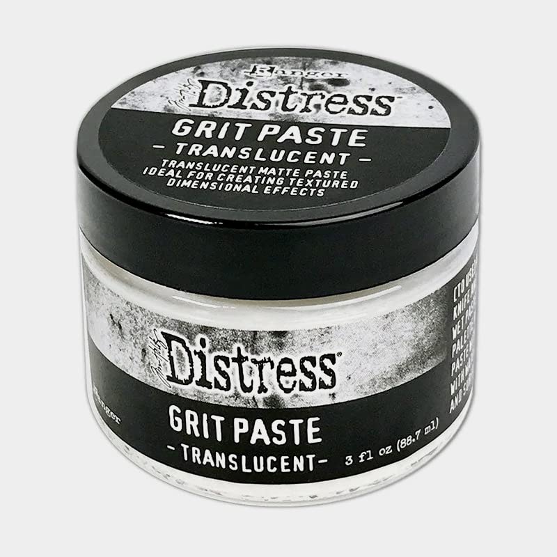 Ranger Ink Bundle Set -Tim Holtz Distress Grit-Paste Opaque and Translucent 3oz Each TDA71792 and TDA71730