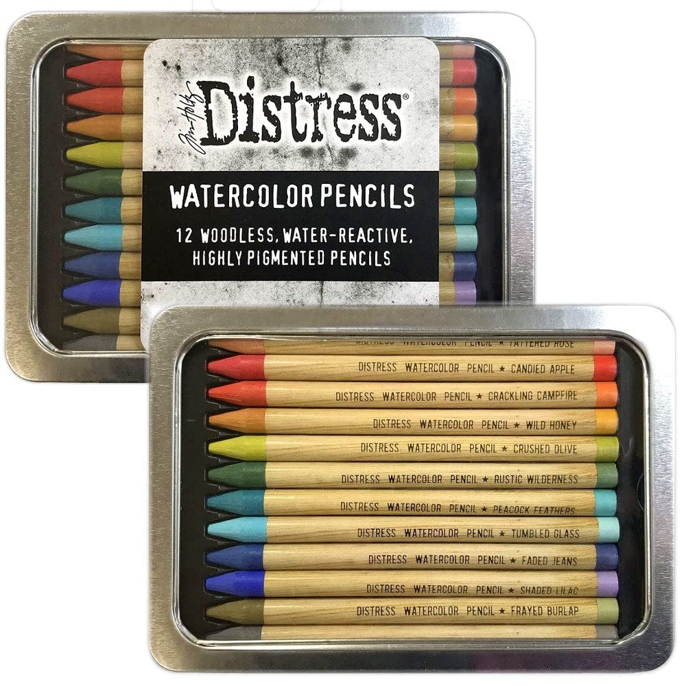 Ranger Industries Tim Holtz Distress Watercolour Pencils Kit 3 (12 Pack)