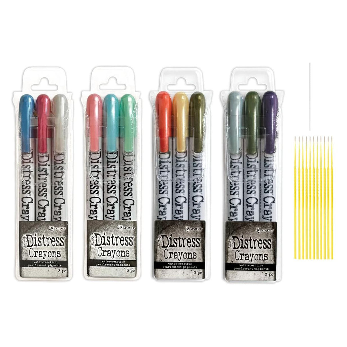 Trebbies Ranger Distress Halloween and Holiday Crayon Bundles - Distress Pearl Crayons Sets #5 & #6 Detail Sticks (COMPLETE COLLECTION)