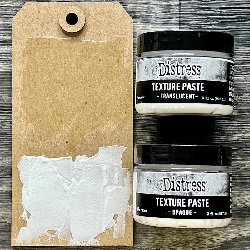 Ranger Ink Bundle Set- Tim Holtz Distress Texture Paste Translucent and Opaque, 3oz Each, TDA79668 and TDA71297