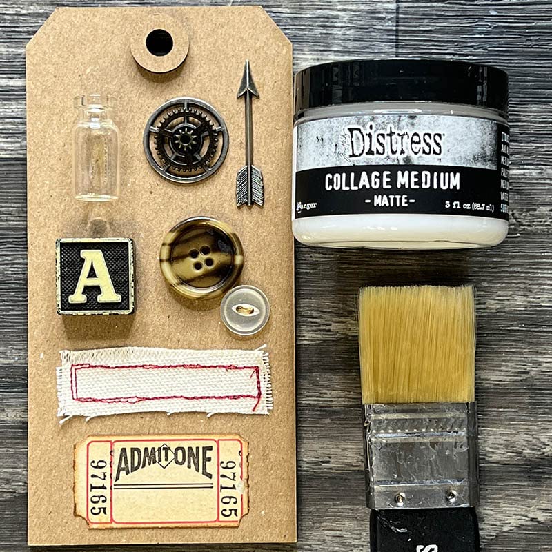Bundle Tim Holtz Distress� Mediums Bundle -New Release for April 2022 Ranger Ink Crackle Paint Translucent Collage Medium - Matte Crackle Paste - Translucent Texture Paste - Translucent