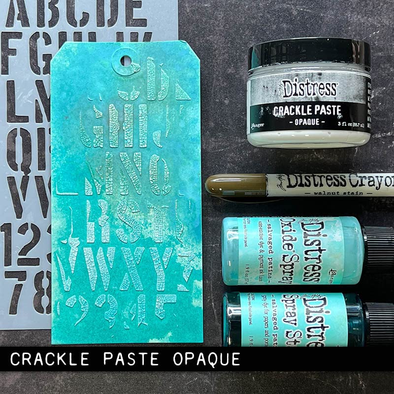 Ranger Ink Bundle Set- Tim Holtz Distress� Crackle Paste Translucent and Opaque, 3oz Each TDA79651 and TDA71303 and