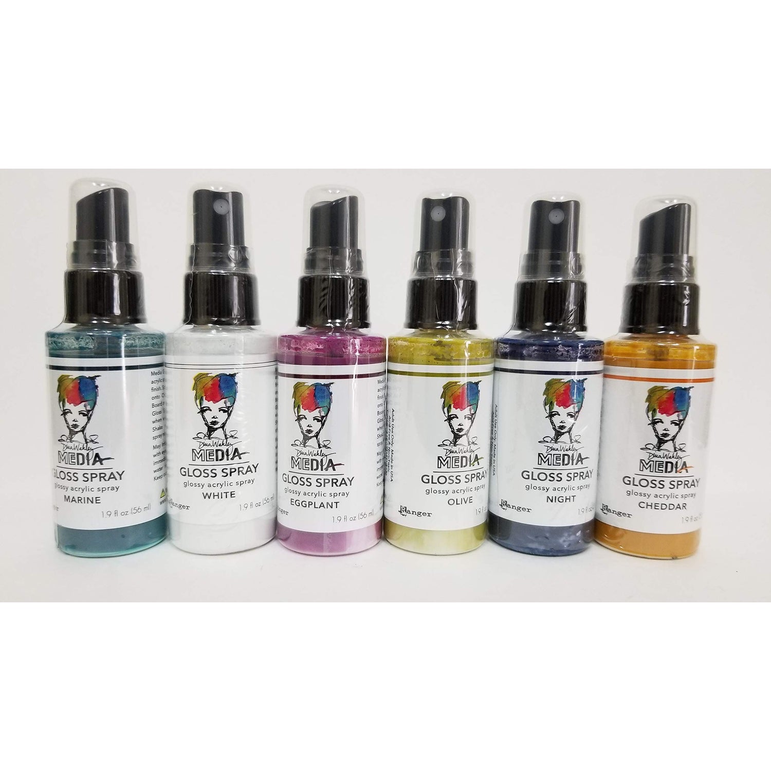 PTP Flash Deals NEW Ranger Dina Wakley Media Gloss Spray Bundle Blending Sticks (12 Complete Set)
