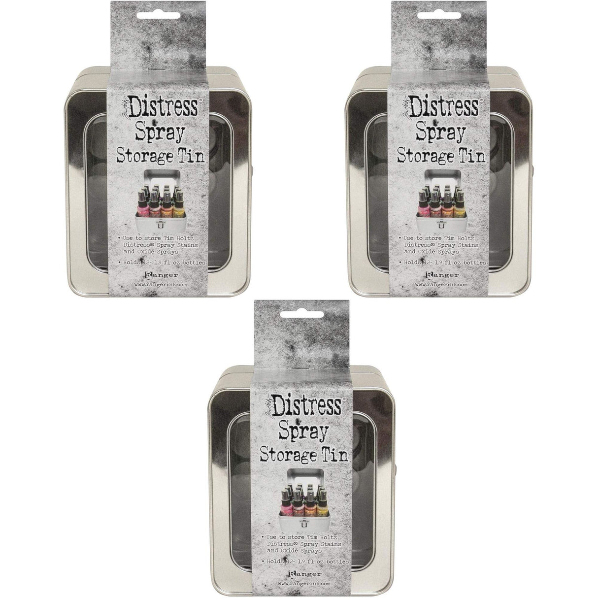 Tim Holtz Distress Spray Storage Tins - Pack of Three Tins