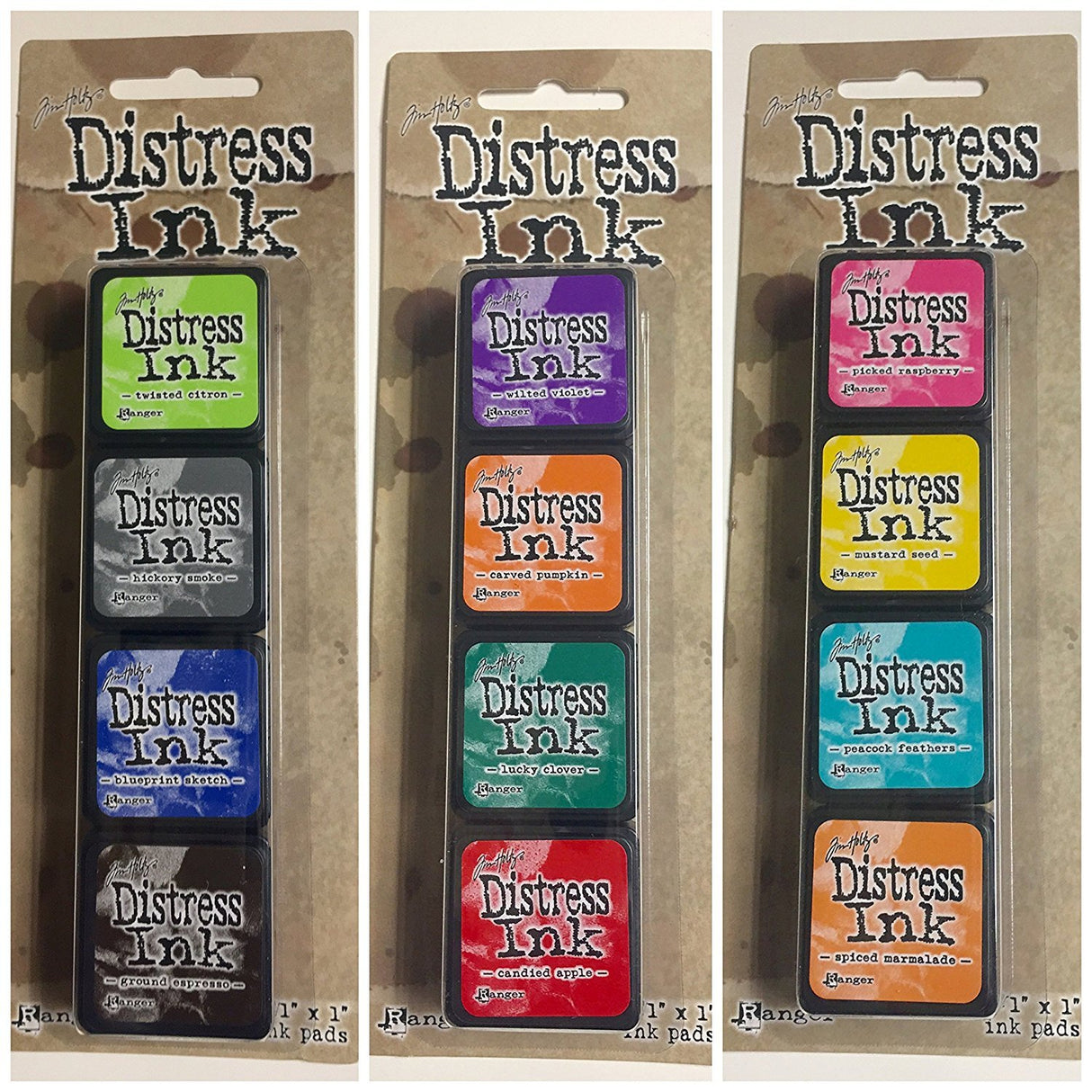 Ranger Tim Holtz Distress Mini Ink Pad Kits - #1-15, Super Bundle of all 60 Colors