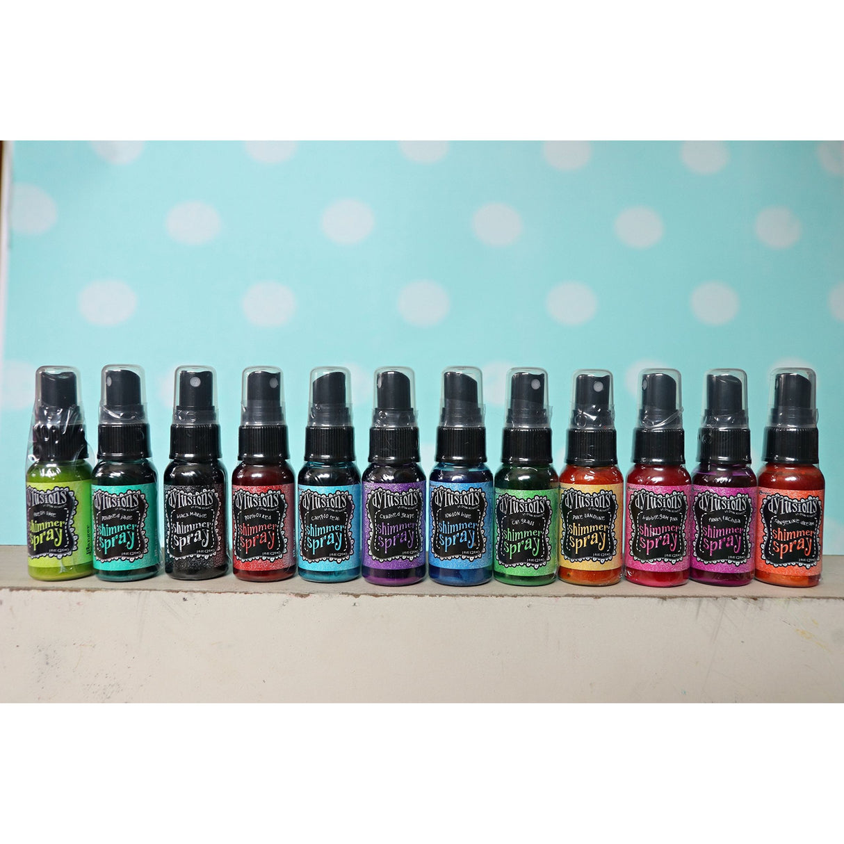 Ranger Dylusions Shimmer Spray Bundle - 12 Bottles, 1 fl oz