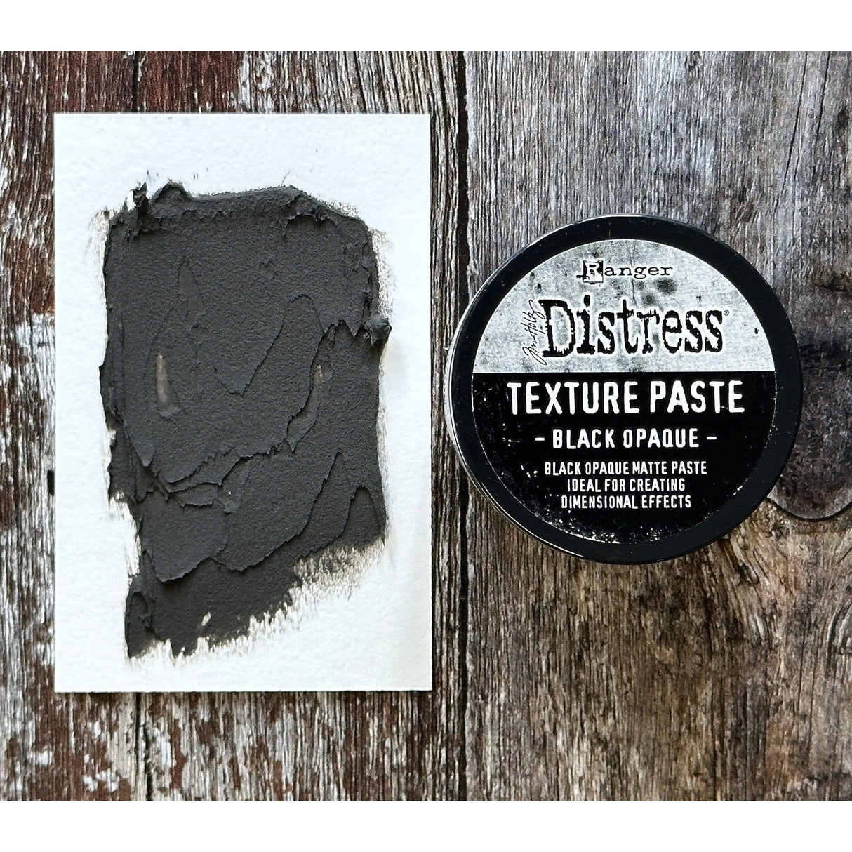 Tim Holtz Bundle Distress Ranger Ink Halloween Grit Paste Crypt and Grit Paste Glow and Texture Paste Black Opaque