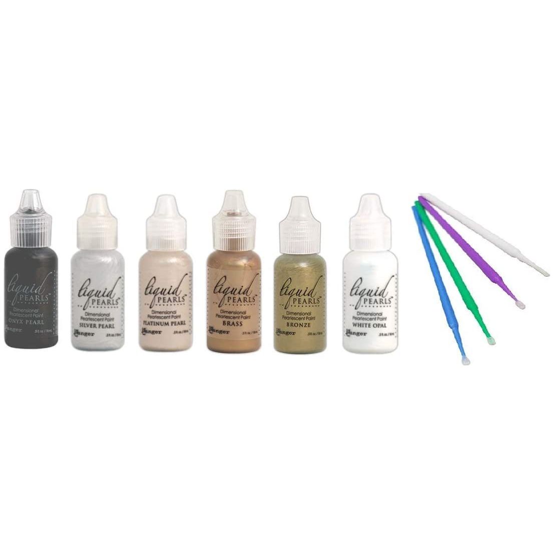 PTP Flash Deals Ranger Liquid Pearls Bundle - 6 Liquid Pearls Blending Sticks (CHARGED: Onyx, Silver, Platinum, Brass, Bronze, White Opal)