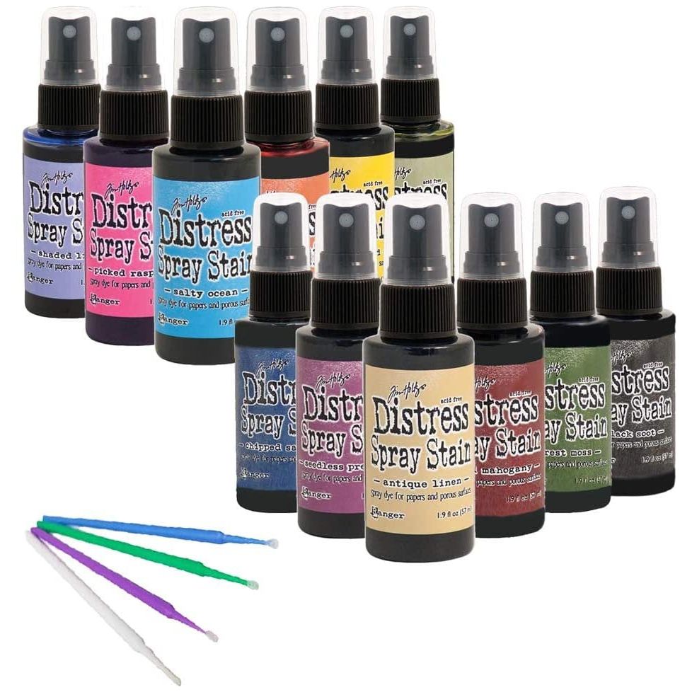 PTP Flash Deals Ranger Tim Holz Bundle Favorites Distress Spray Stain Set - Includes Blending Sticks (Complete Mega Collection)