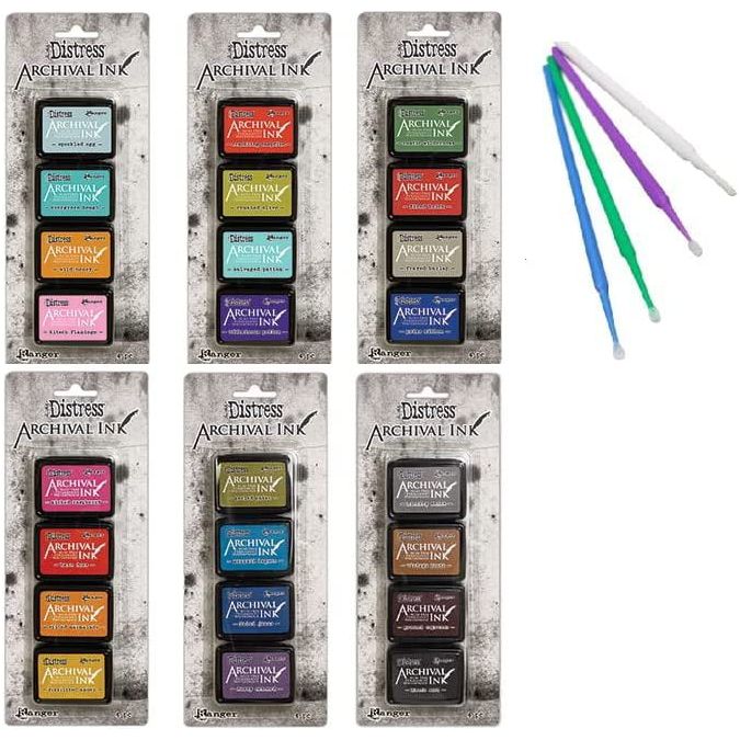 Ranger Tim Holtz Distress Archival Mini Ink Bundle (Complete 6 Kits)