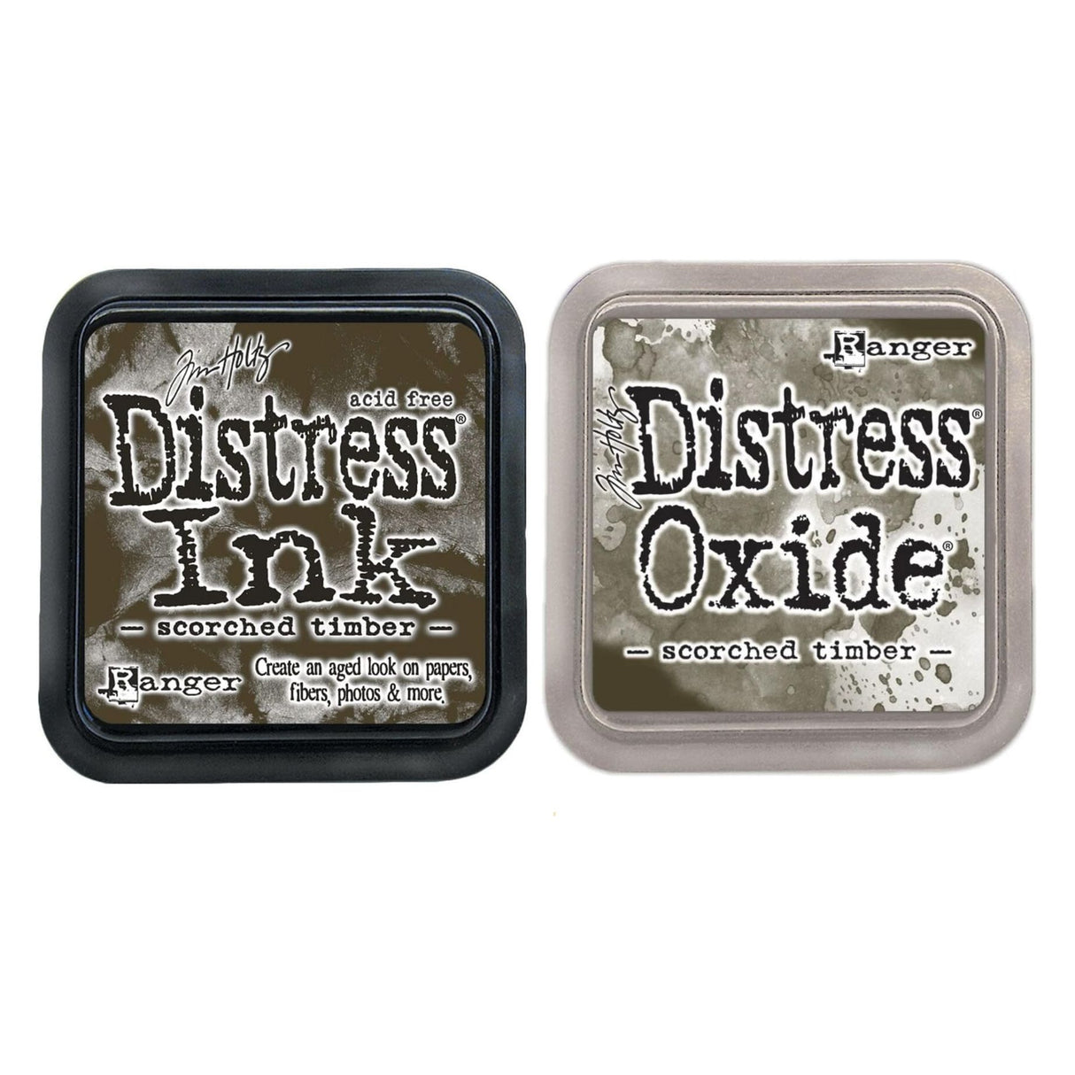 Bundle Scorched Timber Tim Holtz Ranger ink January 2024 Release Pad Set- Both Oxide and Standard Pads Included