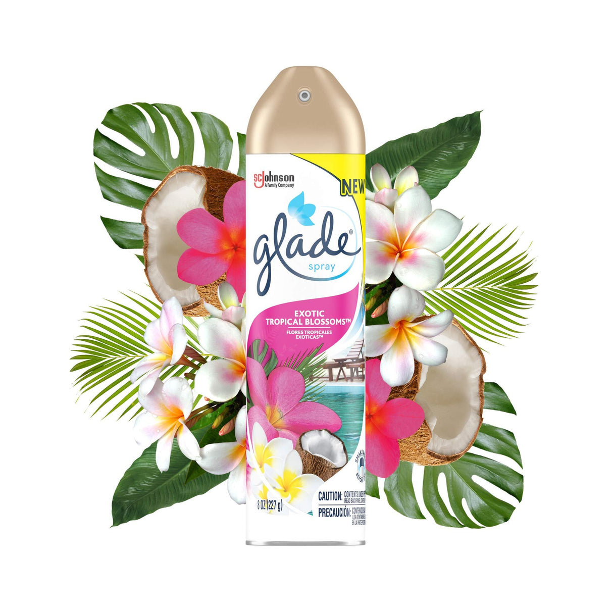 Glade Air Freshener, Room Spray, Exotic Tropical Blossoms, 8 Oz