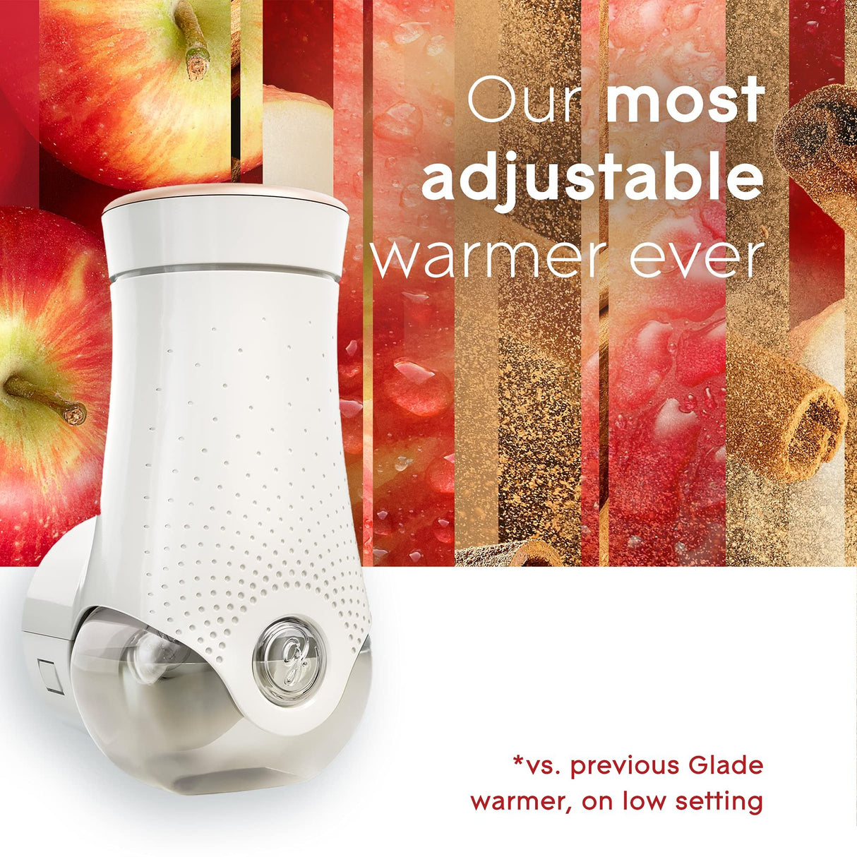 Glade PlugIns Refills Air Freshener Starter Kit, Scented and Essential Oils for Home and Bathroom, Apple of My Pie, 0.67 Fl Oz, 1 Warmer + 1 Refill