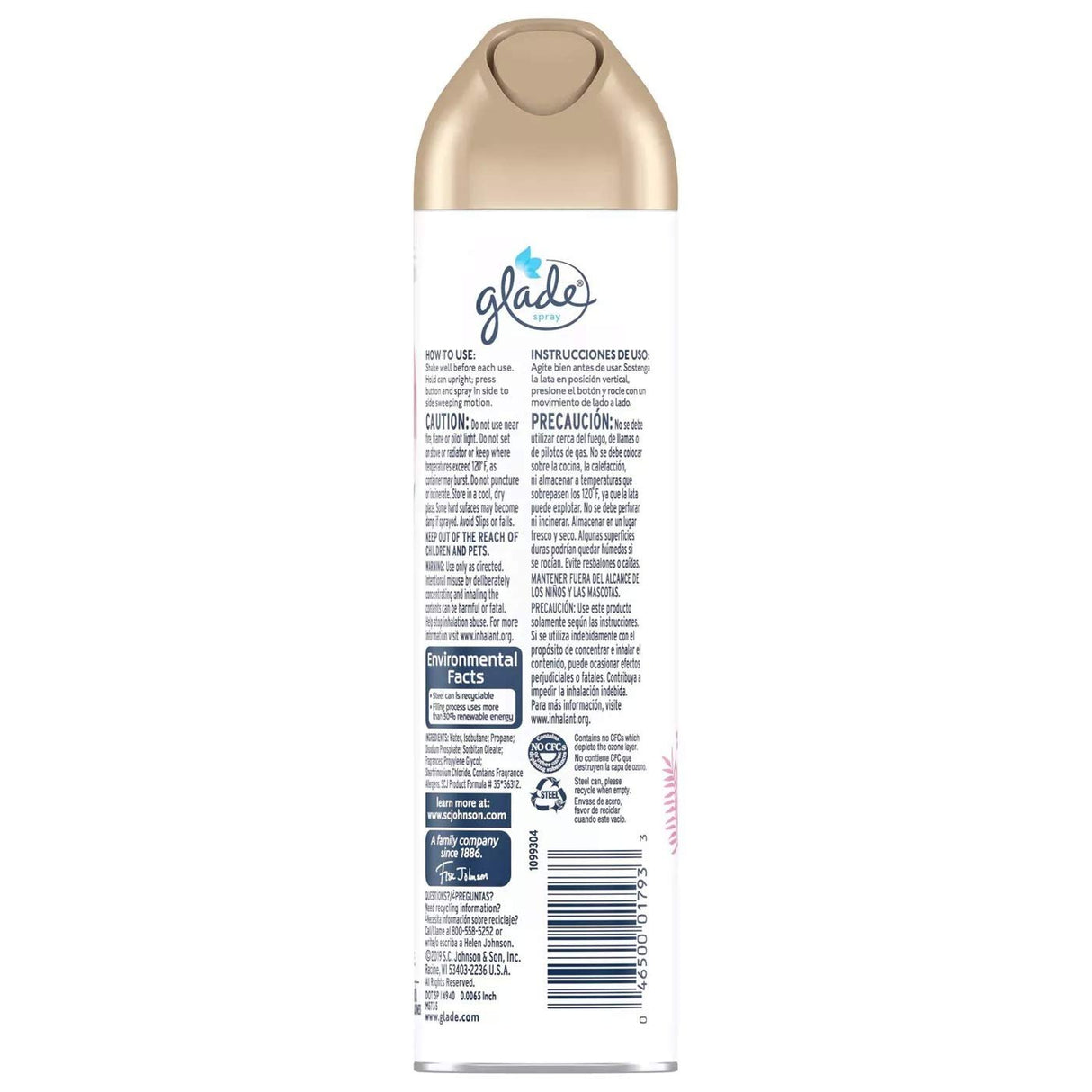 Glade Air Freshener Aerosol Spray, Exotic Tropical Blossoms Scent | Limited Edition - 8 Ounce Each Can (Pack of 3)