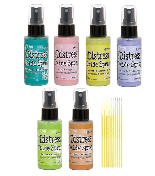 Tim Holtz Distress Oxide Spray Bundle (6 Bottle Set)