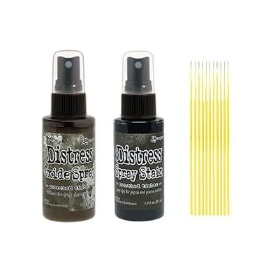 Trebbies Scorched Timber Bundle - Ranger Scorched Timber Distress Spray and Oxide Spray Detail Sticks