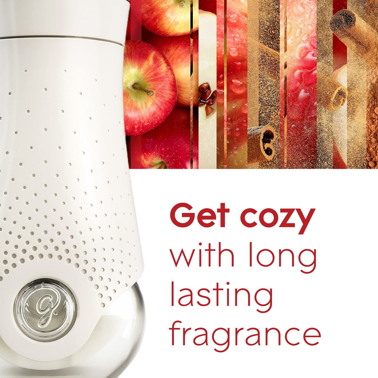 Glade PlugIns Refills Air Freshener Starter Kit, Scented and Essential Oils for Home and Bathroom, Apple of My Pie, 0.67 Fl Oz, 1 Warmer + 1 Refill