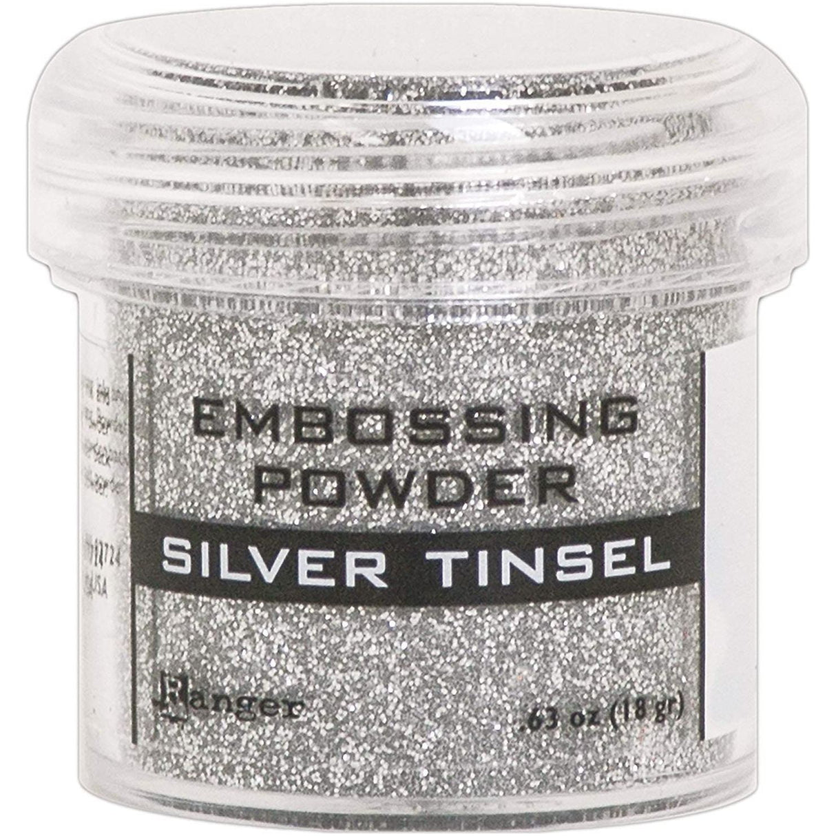 Cardmaking: Tinsel Heat Embossing - Ranger Glitter Tinsel Embossing Powders - 6 Item Bundle Gold, Silver, Red, Blue, Green, Snowflake