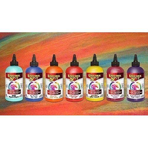 Unicorn SPiT Sunset Collection 8 OZ- Lemon Kiss, Phoenix Fire, Molly Red Pepper, Pixie Punk Pink, Purple Hill Majesty, Blue Thunder and Zia Teal