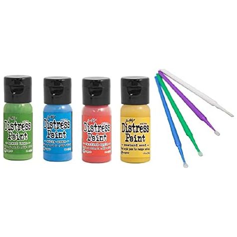 Ranger Tim Holtz Distress Flip-Cap Paint Bundle with PTP Flash Deals Sticks