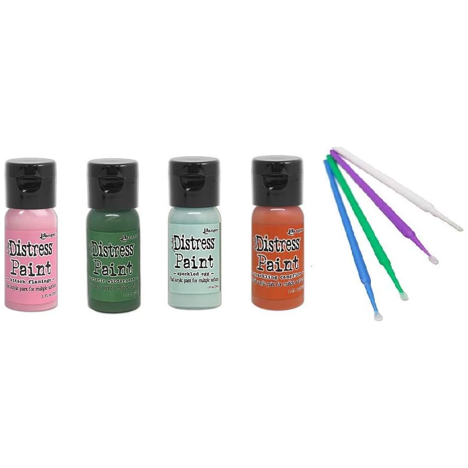 Ranger Tim Holtz Distress Flip-Cap Paint Bundle with PTP Flash Deals Sticks