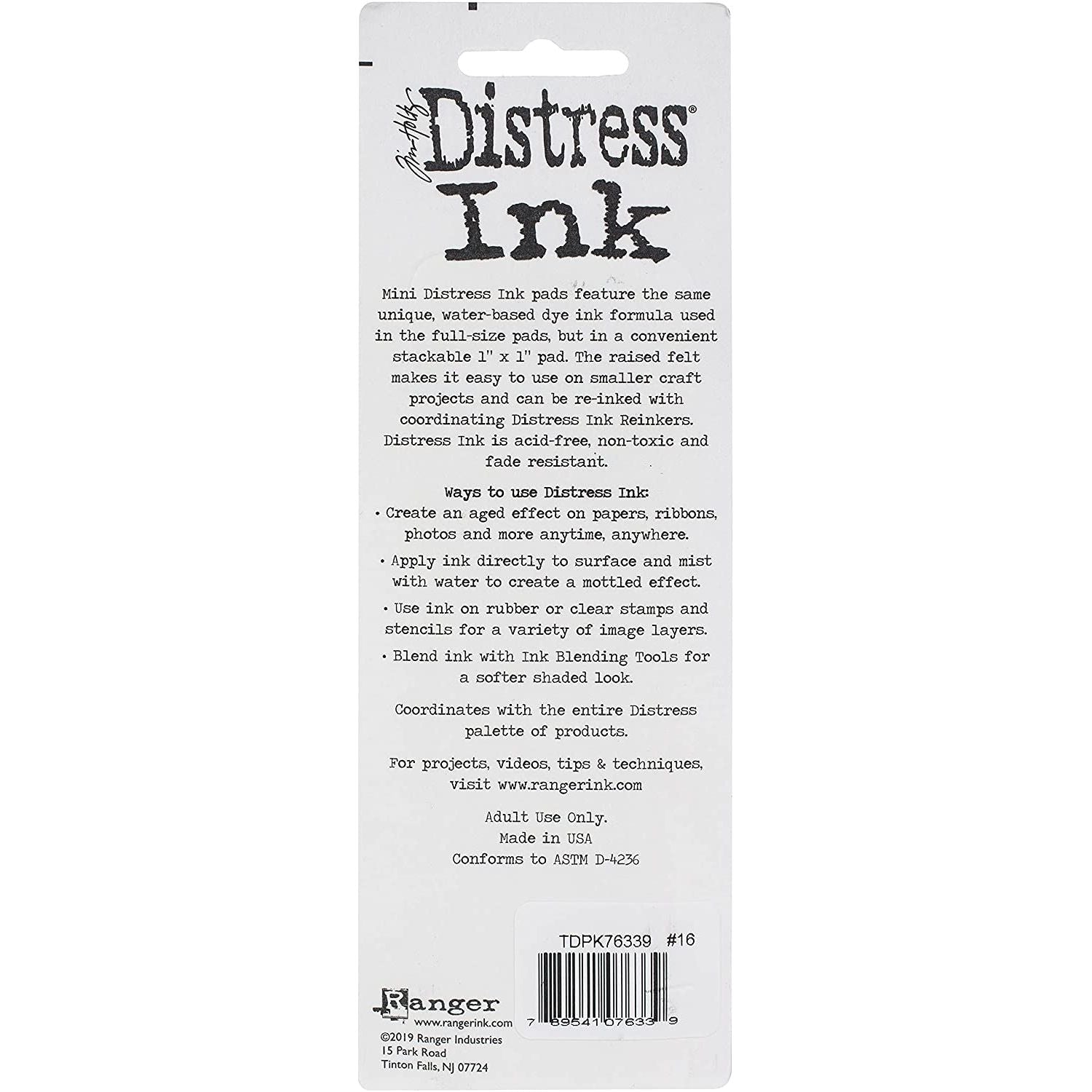 Tim Holtz - Ranger Distress Mini KIT 16, Various