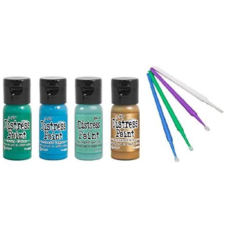 Ranger Tim Holtz Distress Flip-Cap Paint Bundle with PTP Flash Deals Sticks