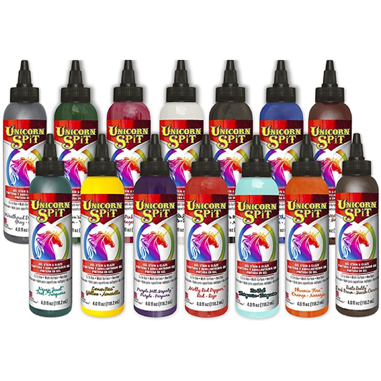 Unicorn SPiT Gel Stain & Glaze in One 14 Complete Paint Collection