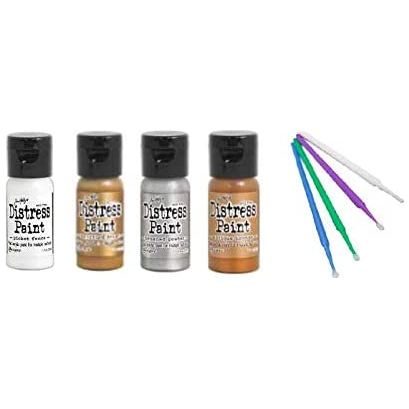 Ranger Tim Holtz Distress Flip-Cap Paint Bundle with PTP Flash Deals Sticks