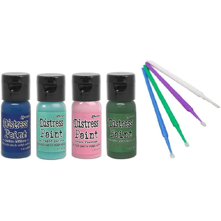 Ranger Tim Holtz Distress Flip-Cap Paint Bundle with PTP Flash Deals Sticks