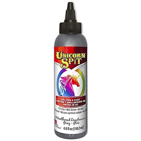 Unicorn SPiT Gel Stain and Paint New Color Fall 2017 Complete Collection - Squirrel, Navajo Jewel, Weathered Daydream, and Rustic Reality 4 oz Bottles