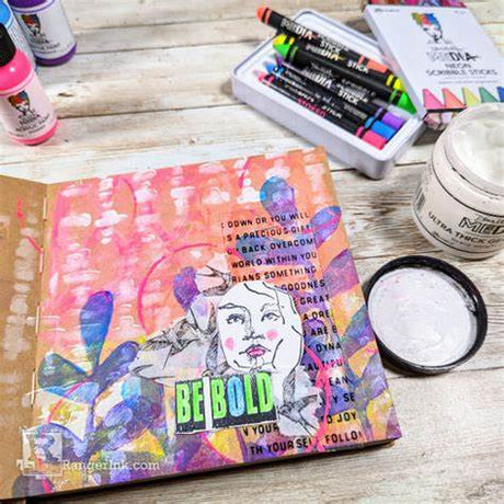 Brighten Up Your Artistic Expression with Dina Wakley Media Neon Scribble Sticks