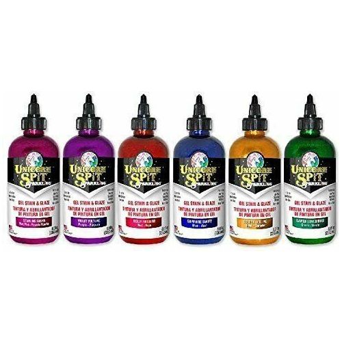 Sparkling Unicorn SPiT Bundle All 6 Sparkle Colors (8oz) Sapphire Swift, Violet Vulture, Dolly Firebird, Golden Gosling, Lavish Lovebirds, Starling Sasha with 4 Page Guide Book