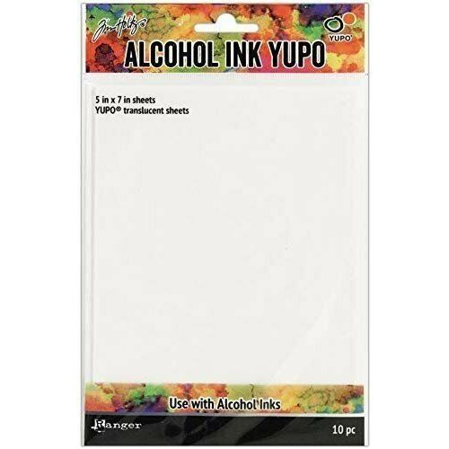 Tim Holtz Bundle of 3 Packages of Yupo Paper, White Heavystock, White Cardstock, Translucent Sheets, 10 (5�x7�) Sheets Each Package