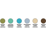 Tim Holtz Distress Embossing Glaze Cool Tones Bundle - 6 Glazes, Embossing Dabber & Embossing Pens