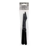 Trebbies Halloween Paste Bundle - Halloween Grit Paste Crypt, Halloween Grit Paste Glow, Texture Paste Black Opaque with 2pc. Distress Palette Knife Set and Trebbies Detail Sticks