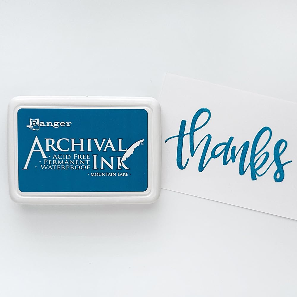 Bundle - Ranger Ink Tim Holtz Archival March 2024 6 Pads Aubergine, Beach Cruiser, Cayenne, Graphite, Mountain Lake, and Wine Cellar