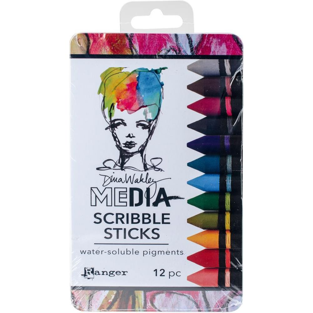 Ranger - Dina Wakley Media - Scribble Sticks - 2017 and 2018 Release Set