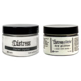 Ranger - Tim Holtz Tim Holtz Distress Frosted Crystal Embossing Medium & Distress Rock Candy Stickles Dry Glitter - Two Item Bundle, red green, 2 Piece Set