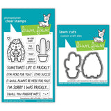 Lawn Fawn Sometimes Life is Prickly - Stamps & Dies - Two Item Bundle