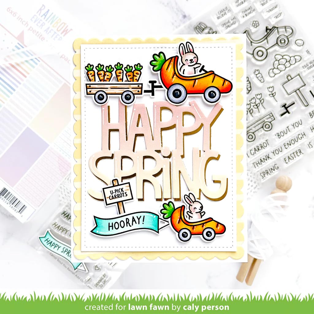 Lawn Fawn Carrot 'Bout You - Stamps & Dies - Two Item Bundle