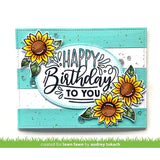 Lawn Fawn Giant Birthday Messages Bundle - Clear Stamps and Dies - 2 Items