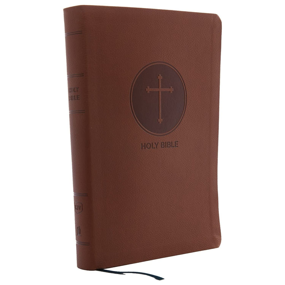 KJV Holy Bible: Giant Print with 53,000 Cross References, Brown Leathersoft, Red Letter, Comfort Print: King James Version [Imitation Leather] Thomas Nelson