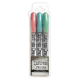 Ranger Ink Tim Holtz Distress Holiday Seasonal Crayons Bundle - Sets 5 and 6 Christmas 2023 release Pearlescent