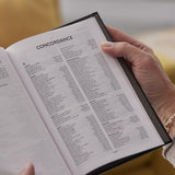 KJV Holy Bible: Compact Bible with 43,000 Center-Column Cross References, Black Genuine Leather, Red Letter, Comfort Print (Thumb Indexing): King James Version [Leather Bound] Thomas Nelson