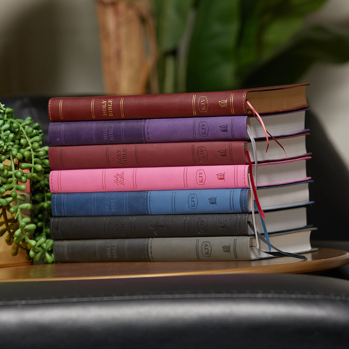 KJV Holy Bible: Thinline, Brown Leathersoft, Red Letter, Comfort Print: King James Version: Holy Bible, King James Version [Imitation Leather] Thomas Nelson