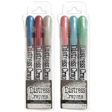 Ranger Ink Tim Holtz Distress Holiday Seasonal Crayons Bundle - Sets 5 and 6 Christmas 2023 release Pearlescent