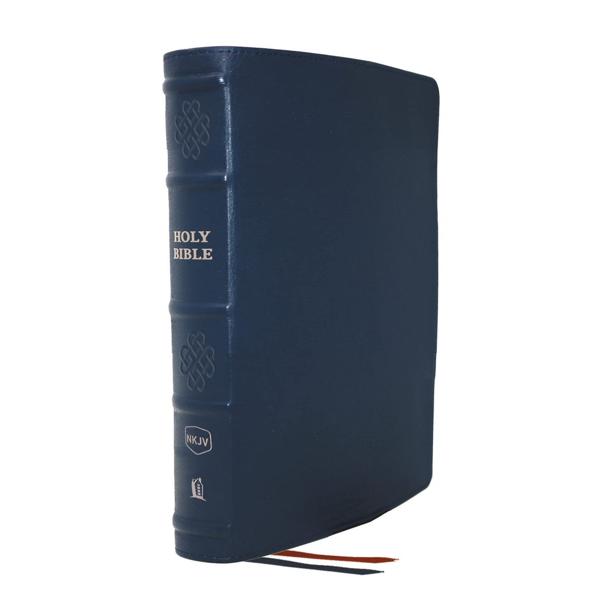 NKJV, Single-Column Reference Bible, Genuine Leather, Blue, Comfort Print: Holy Bible, New King James Version [Leather Bound] Thomas Nelson